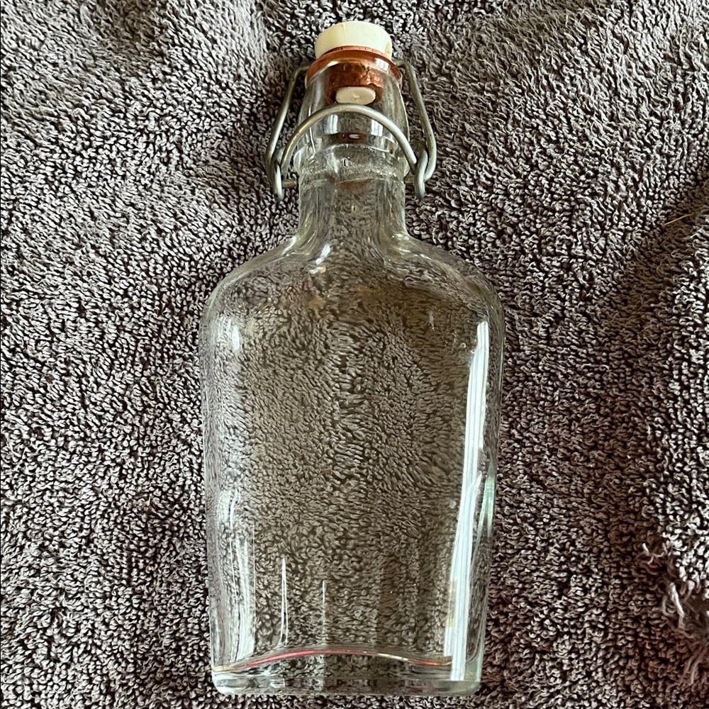 Vintage Glass Bottle with Swing Top